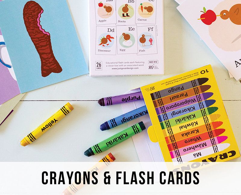 Flash Cards and Crayons